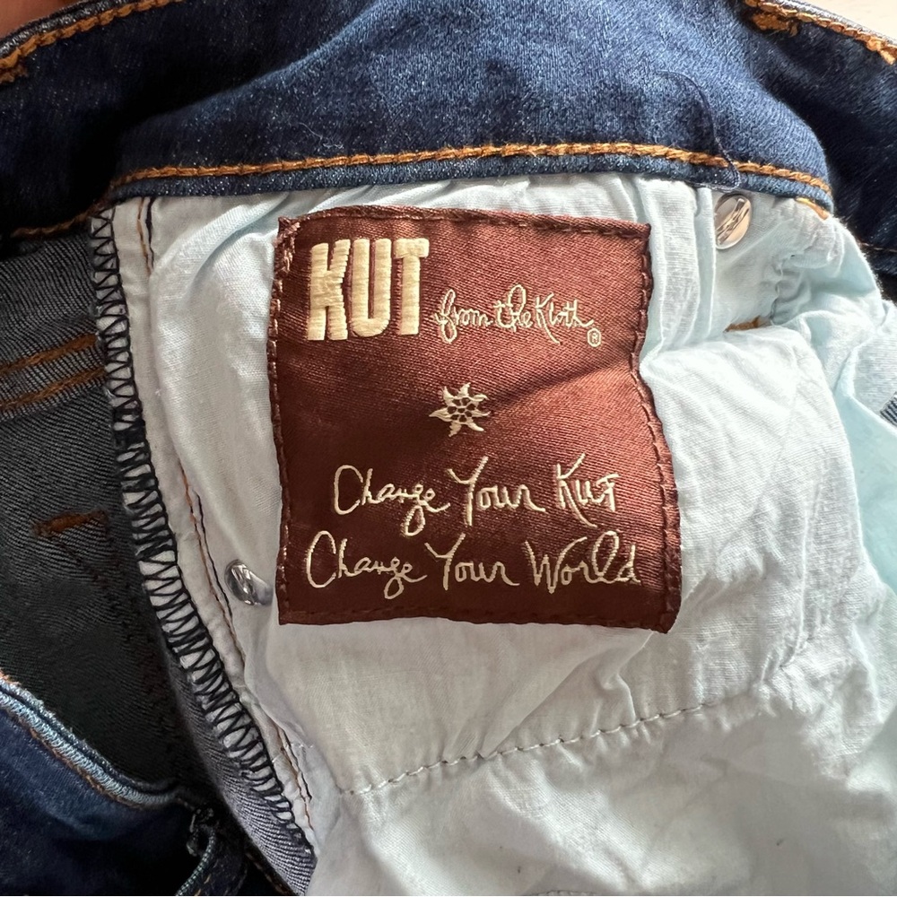 Kut from the Kloth Women Boyfriend Straight Mid rise Blue Jeans Size 6 - Picture 11 of 14